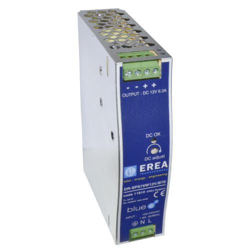 Трансформатор для источника электропитания - DR-SPS75W12V/BTE - EREA Transformers - для промышленности / монофазовый / низкого напряжения