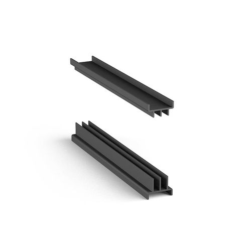 Закрывающий профиль из пластика - S72561 - Alutec Group srl - U-образный