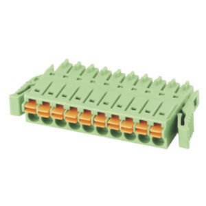 Вставная клеммная колодка - WJ15EDGKNG-3.5/3.81 - Cixi Wanjie Electronic Co., Ltd. - для печатной платы / на пружине / вставная