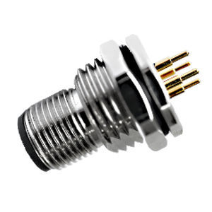 Круговой соединитель - M12 series - Cixi Wanjie Electronic Co., Ltd. - для передачи данных / для источника электропитания / PCB