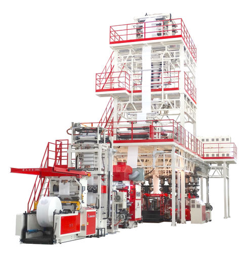 Коэкструзионная линия 5 слоев - FFS - HAN KING PLASTIC MACHINERY CO.LTD - пленка с раздувом / пластины из пластмассы / для мешков с высоким сопротивлением