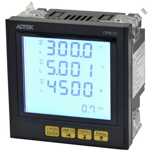 Многофункциональный прибор для измерения мощности - CPM-12A - ADTEK Electronics Co., Ltd - счетчик активной энергии / эффективная мощность / активная мощность
