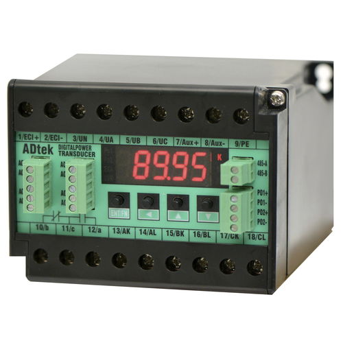 Датчик мощности на DIN-рейке - CPT - ADTEK Electronics Co., Ltd - трехфазовый / монофазовый