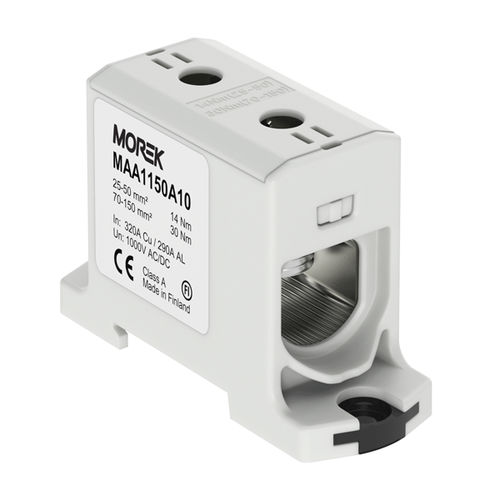 Клеммная колодка на DIN-рейке - MAA1150A10 - MOREK - для установки на панель / с винтовым соединением / однополюсная