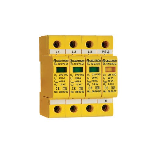 Молниеотвод тип 2 - EL-T2/3+1-275 - Leutron GmbH - для источника электропитания / трехфазовый / многополюсный