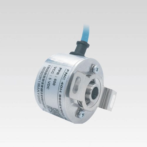 Инкрементальный датчик угла поворота - FNC 40H series - FENAC ENGINEERING LTD. - с полой осью / с фланцем / аналоговый
