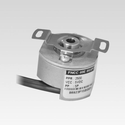 Датчик угла поворота для обратной связи привода - FNC 40EF, 40EFM series - FENAC ENGINEERING LTD. - абсолютный / с полой осью / аналоговый