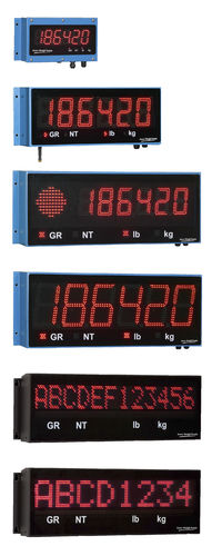 Весовой индикатор светодиодный дисплей - XR series - Avery Weigh-Tronix - встраиваемый / дистанционный
