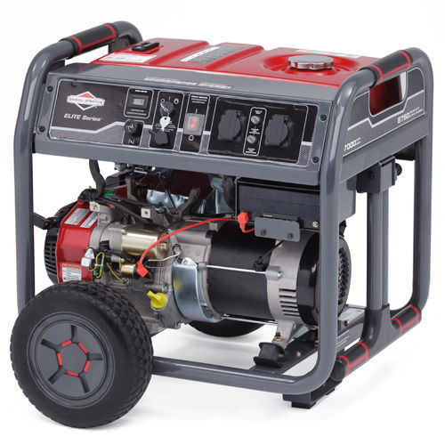Генераторная установка с бензиновым двигателем - Elite 7500EA - BRIGGS and STRATTON - монофазовая / на колесиках / непрямой впрыск
