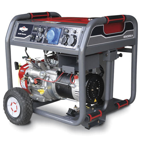 Генераторная установка с бензиновым двигателем - 8500EA - BRIGGS and STRATTON - монофазовая / на колесиках / непрямой впрыск