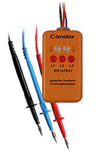 Тестер порядка чередования фаз - ROTATEST - Condor Pressure Control GmbH - для двигателя / переносной