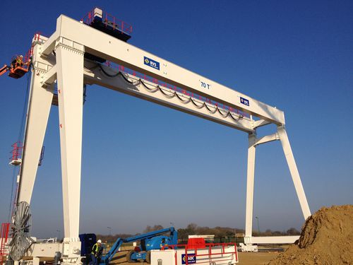 Козловой кран на рейке - BVS Cranes-BÜLBÜLOĞLU VİNÇ SAN. ve TİC. A.Ş. - для сборных строительных площадок / для высоких нагрузок / для использования в специальных условиях