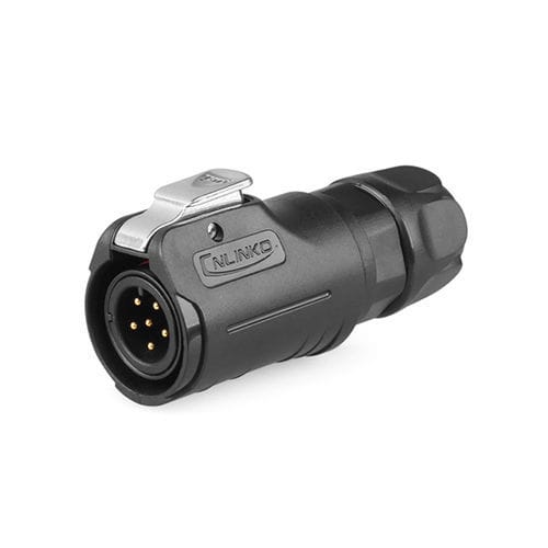 Соединитель для передачи данных - LP-12-6 - SHENZHEN LINKO ELECTRIC CO.,LTD - Socket / круговой / внутренняя резьба