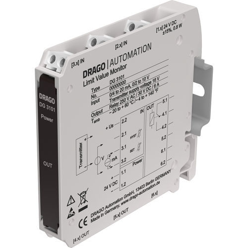 Стандартный концевой выключатель - DG 3101 - DRAGO Automation GmbH - регулируемый / электронный / контрольный