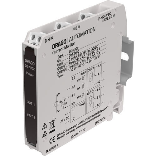 Регулятор тока DC - DG 33 series - DRAGO Automation GmbH - на DIN-рейке / дифференциального тока
