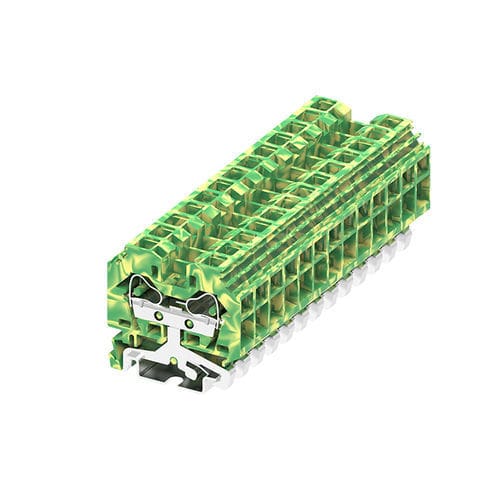 Клеммная колодка с пружинным соединением - 210907 - Ningbo SUPU Electronics Co., Ltd. - на DIN-рейке / заземления / из меди