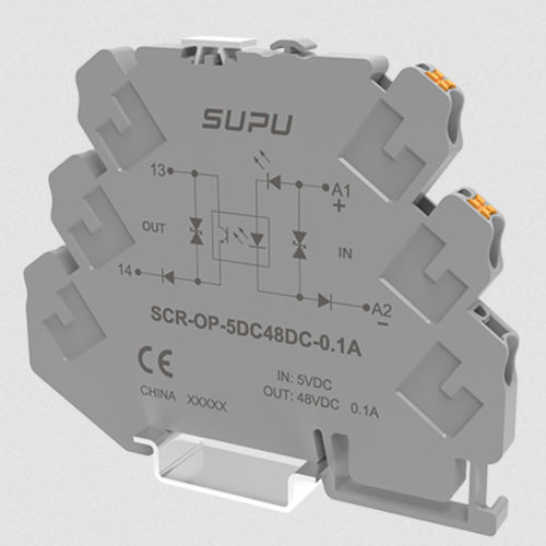 Статическое реле DC - SCR-OP-5DC48DC-0.1A - Ningbo SUPU Electronics Co., Ltd. - AC / на DIN-рейке / соединения