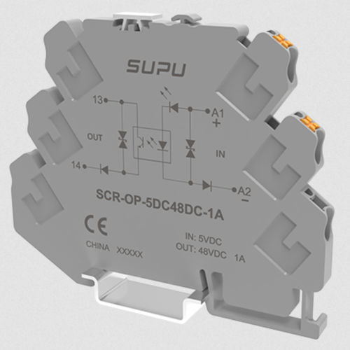 Статическое реле DC - SCR-OP-5DC48DC-1A - Ningbo SUPU Electronics Co., Ltd. - AC / на DIN-рейке / соединения