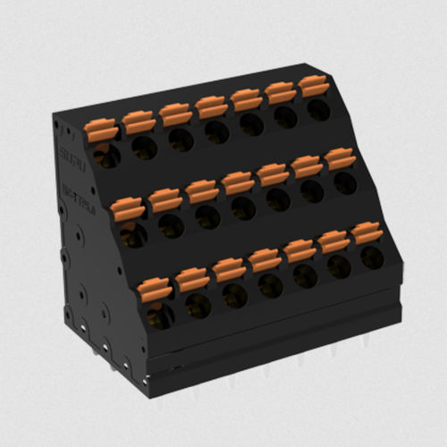 Клеммная колодка для печатной платы - MC-TTP5.0AXXP-BK-0001 - Ningbo SUPU Electronics Co., Ltd. - на пружине / вставная / из меди
