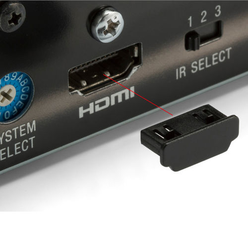 Пробка для разъема HDMI - HDMIC series - TAKACHI Electronics Enclosure Co., Ltd. - прямоугольная / наружная резьба / из пластика