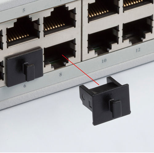 Пробка для соединителя RJ45 - PJ series - TAKACHI Electronics Enclosure Co., Ltd. - прямоугольная / наружная резьба / из пластика
