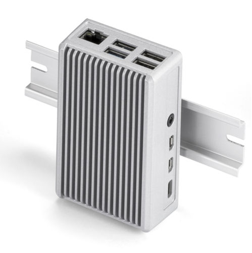 Корпус Raspberry Pi - RPHD series - TAKACHI Electronics Enclosure Co., Ltd. - для DIN-рейки / прямоугольный / алюминий