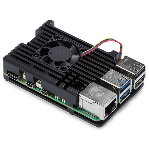 Корпус Raspberry Pi - RPF-5 - TAKACHI Electronics Enclosure Co., Ltd. - для письменного стола / прямоугольный / из алюминия