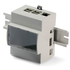 Корпус для DIN-рейки - RPD-4 series - TAKACHI Electronics Enclosure Co., Ltd. - прямоугольный / плоский дизайн / Raspberry Pi