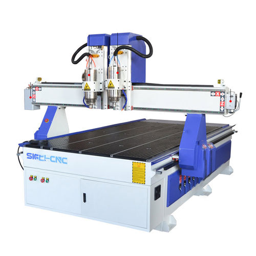 Станок для обрезки профилей ЧПУ - 1325 - Jinan Sign CNC Equipment Co., Ltd - 3 оси / с двумя головками / на дровах