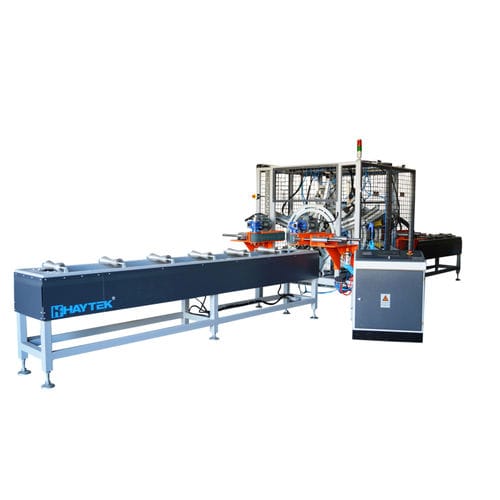 Автоматический вертикальный долбежный станок - HDSP 500 - HF HAYTEK PLASTIC AND PLASTIC MACHINERY CO - для трубок из полиэтилена / для профилей ПВХ