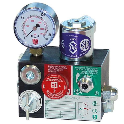 Клапан с гидравлическим приводом - KV 1P - Blain Hydraulics GmbH - для лифта