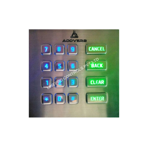 Цифровая клавиатура 16 клавиш - LP3672 - LINEPRO CONTROLS PVT.LTD - встраиваемая / из металла / нержавеющая