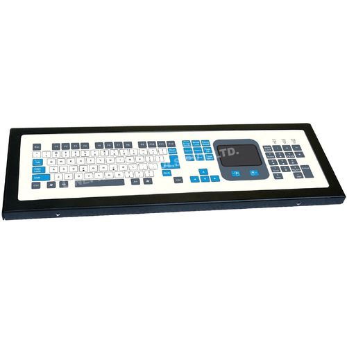 Встраиваемая клавиатура - LP 2443 - LINEPRO CONTROLS PVT.LTD - установленная на стеллаже с выдвижными ящиками / с механическими клавишами / мембранная