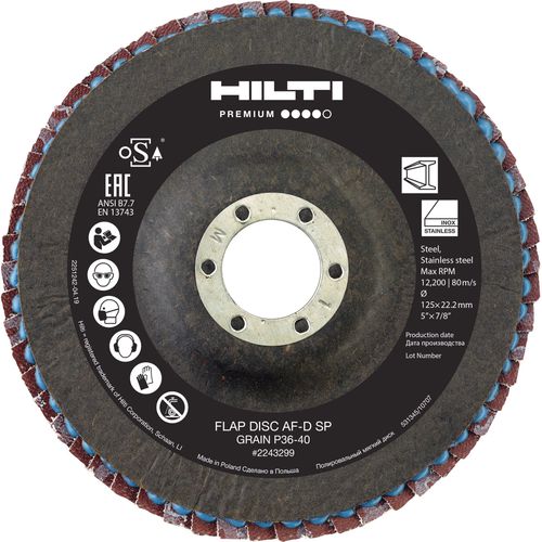 Лепестковый шлифовальный диск для отделки - AF-D - HILTI