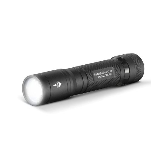 Светодиодный фонарик - Zoom 1000R - Nightsearcher - тактический / компактный / заряжаемый