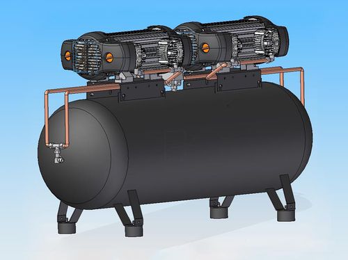 Поршневый компрессор - TANK 200 S8 - ALCONAIR - воздушный / электрический / стационарный