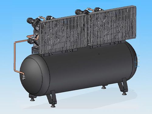 Поршневый компрессор - TANK 200 C8 - ALCONAIR - воздушный / электрический / стационарный