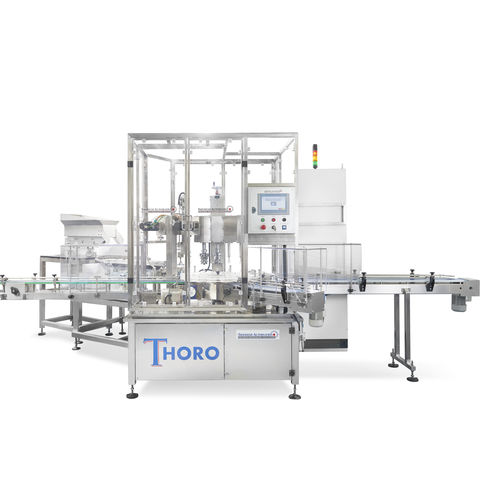 Ротационная укупорочная завинчивающая машина - THORO - Shemesh Automation Ltd - автоматическая / для разного содержимого / для пластиковой закручивающейся пробки