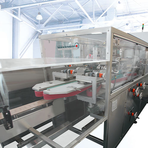 Линейный выпрямитель бутылок - SA-CF120 - Shemesh Automation Ltd - для косметической промышленности / для фармацевтической промышленности / промышленный