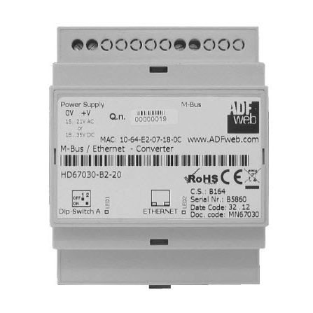Преобразователь M-Bus - HD67044-B2-40 - ADFweb.com - Modbus / на DIN-рейке