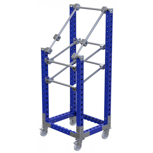 Тележка для разгрузочно-погрузочных работ - Q-100-0153  - FlexQube - из металла / держатель инструмента / с роликами
