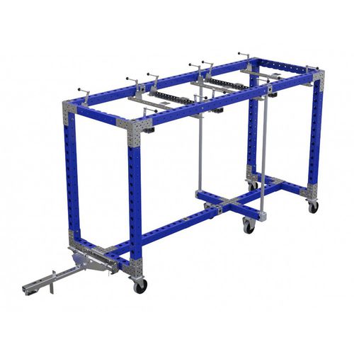 Тележка для разгрузочно-погрузочных работ - Q-100-0604  - FlexQube - из металла / с полками / с роликами