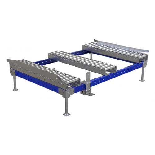 Роликовый конвейер - Q-100-0844  - FlexQube - горизонтальный / для разгрузочно-погрузочных работ / модульный