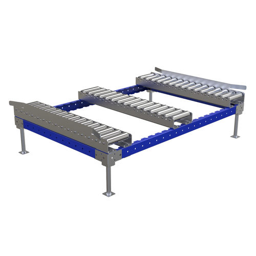 Роликовый конвейер - Q-100-0907  - FlexQube - горизонтальный / для разгрузочно-погрузочных работ / модульный
