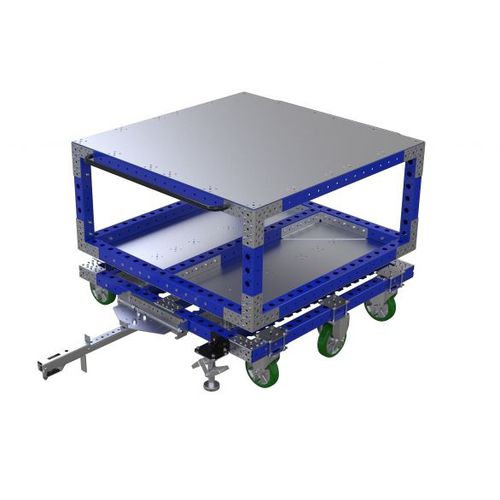 Транспортная тележка - Q-100-0373  - FlexQube - из металла / с пониженным подвесным потолком / с роликами