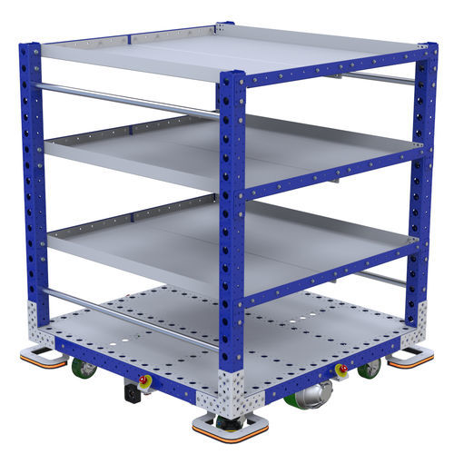 Тележка с полками - AGV Shelf Cart - FlexQube - механизированная