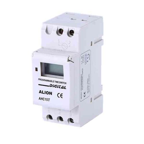 Цифровой выключатель с часовым механизмом - AHC15T - Wenzhou ALION electronics Co.,Ltd - на DIN-рейке