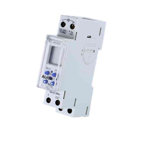 Цифровой выключатель с часовым механизмом - AHC808 - Wenzhou ALION electronics Co.,Ltd - на DIN-рейке