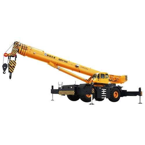 Мобильный башенный кран - RT100 - XUZHOU JIUFA CONSTRUCTION MACHINERY CO.,LTD - со стрелой / телескопический / для труднопроходимых участков местности