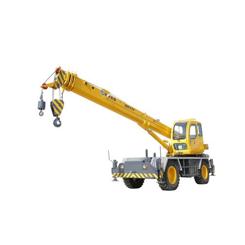 Мобильный башенный кран - RT12 - XUZHOU JIUFA CONSTRUCTION MACHINERY CO.,LTD - со стрелой / телескопический / для труднопроходимых участков местности